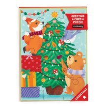 Load image into Gallery viewer, Christmas Critters Greeting Card Puzzle
