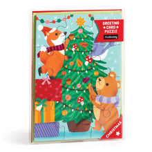 Load image into Gallery viewer, Christmas Critters Greeting Card Puzzle

