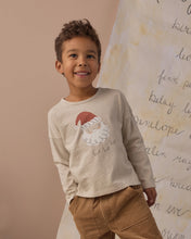 Load image into Gallery viewer, Long Sleeve Tee in Santa, cream on a smiling boy
