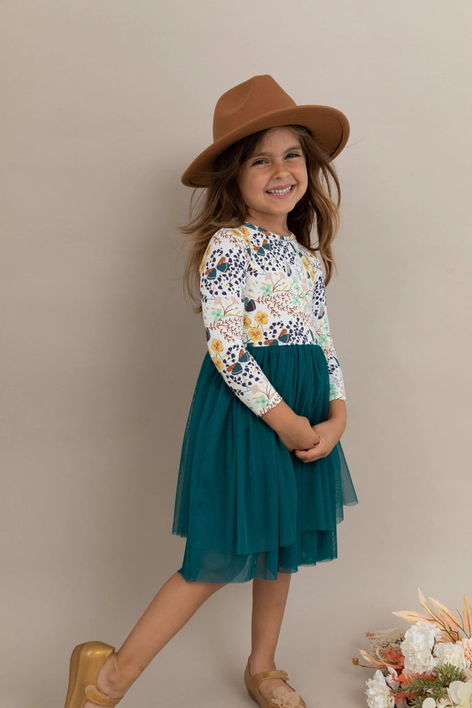 Kids Bamboo Tulle Dress - Willa