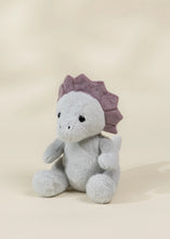 Load image into Gallery viewer, Dino Plush Toy - Grey Triceratops
