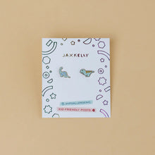 Load image into Gallery viewer, Dinosaur Enamel Flat Back Kids Earrings

