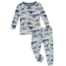 Load image into Gallery viewer, Print Long Sleeve Pajama Set - Dove Dino Museum
