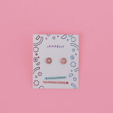 Load image into Gallery viewer, Donut Enamel Flat Back Kids Earrings
