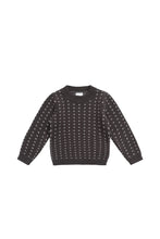 Load image into Gallery viewer, Dorian Jumper - Knitted Diamonds Coffee
