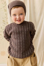 Load image into Gallery viewer, Dorian Jumper - Knitted Diamonds Coffee
