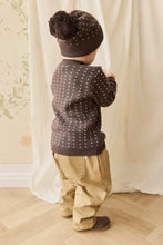 Load image into Gallery viewer, Dorian Jumper - Knitted Diamonds Coffee
