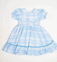 Load image into Gallery viewer, Aura Poplin Dress In Blue Bunnies - Easter Dress
