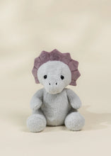 Load image into Gallery viewer, Dino Plush Toy - Grey Triceratops
