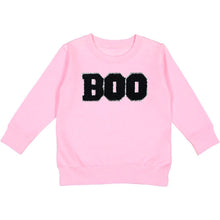 Load image into Gallery viewer, Boo Patch Halloween Sweatshirt - Pink
