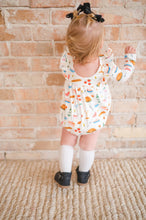 Load image into Gallery viewer, Leah Romper In Turkey Time - Baby Bubble
