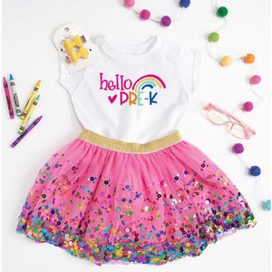 Raspberry Confetti Tutu