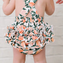 Load image into Gallery viewer, Isla Romper In Peachy Paradise - Baby Bubble
