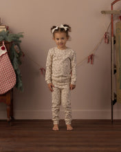 Load image into Gallery viewer, Organic Long Sleeve PJ Set in Holly Fleur on a girl, full length view
