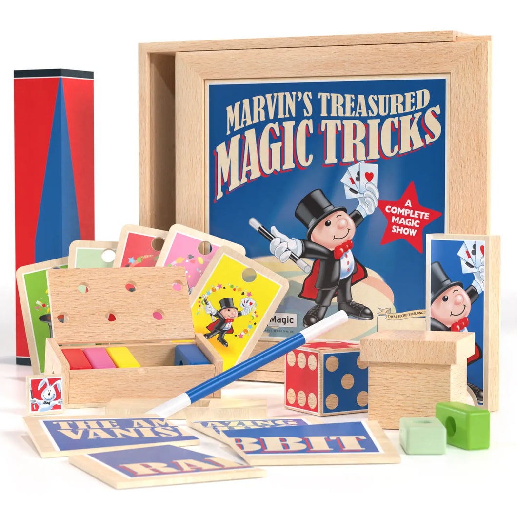 Marvin’s Treasured Magic Tricks (Wooden Set)