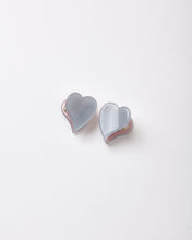Load image into Gallery viewer, Heart Mini Clips Dusty Blue, Clay, Blush
