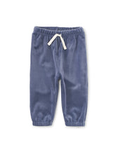 Load image into Gallery viewer, Easy Fit Velour Baby Joggers - Naval Blue
