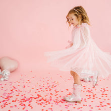 Load image into Gallery viewer, Flocked Heart Valentine's Day Cape - Kids Dress Up
