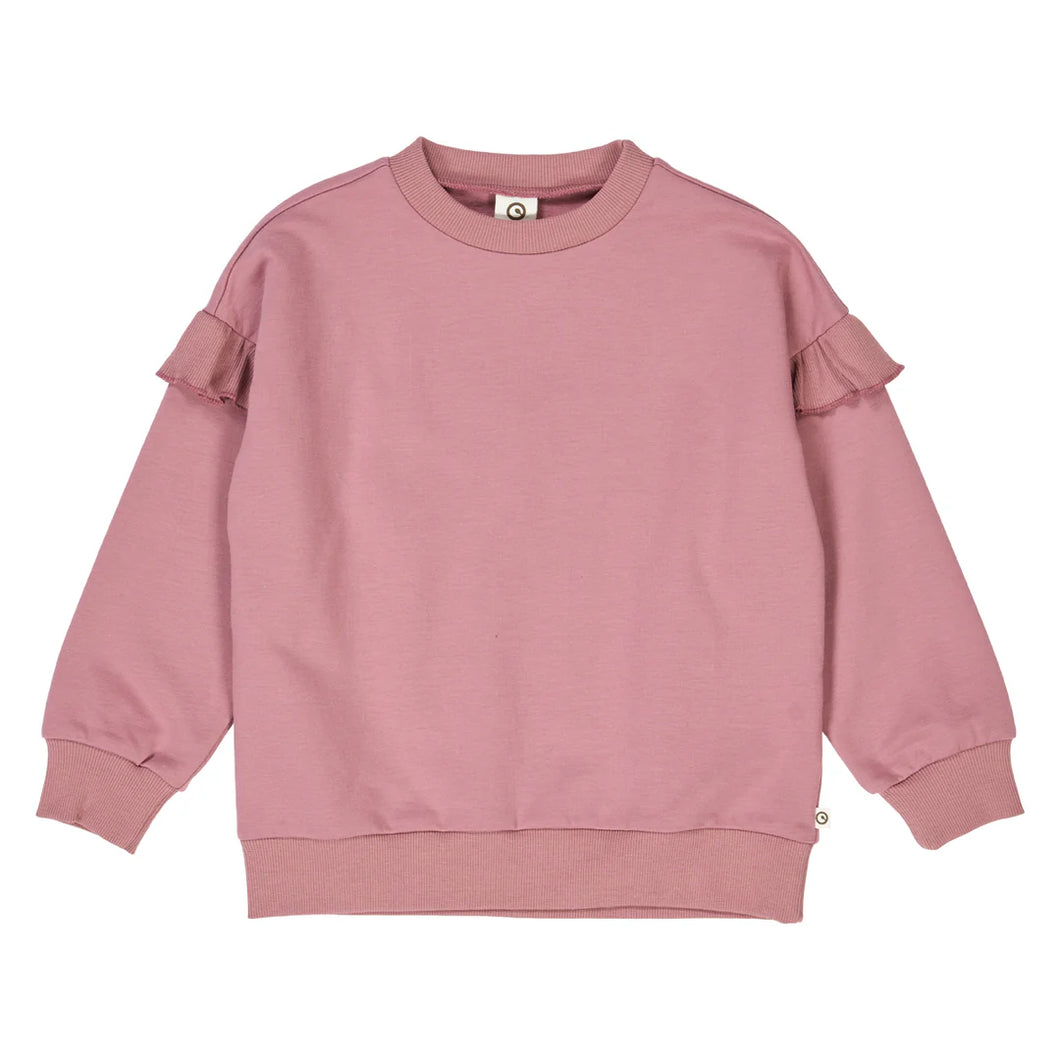 Cozy Me Frill Sweatshirt - Nostalgia Rose
