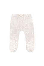 Load image into Gallery viewer, Organic Cotton Footed Pant - Posy Garden Pink
