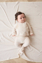 Load image into Gallery viewer, Organic Cotton Footed Pant - Posy Garden Pink
