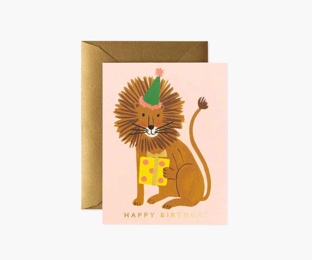 Lion Birthday Card