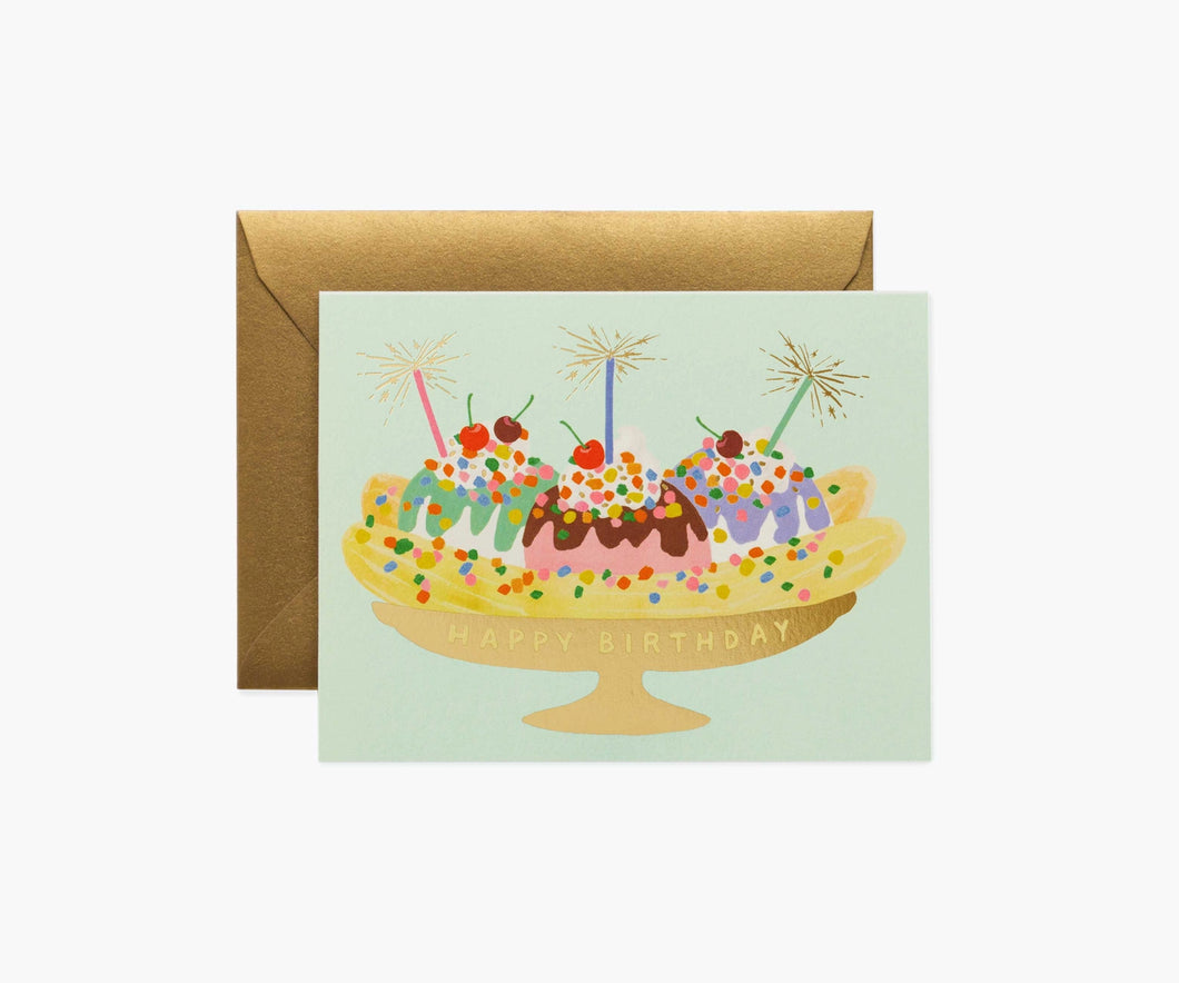 Banana Split Birthday Card