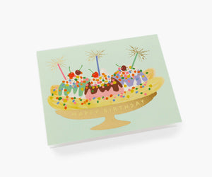 Banana Split Birthday Card