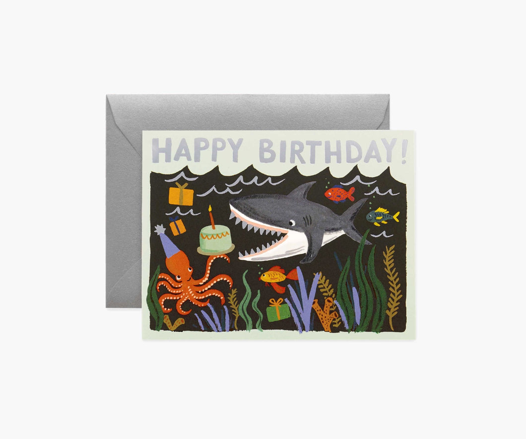 Shark Party Greeting Card