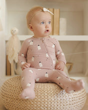 Load image into Gallery viewer, Bamboo Zip Footie - Pink Ghosts

