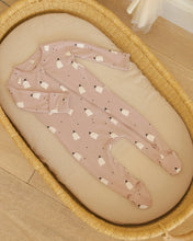 Load image into Gallery viewer, Bamboo Zip Footie - Pink Ghosts
