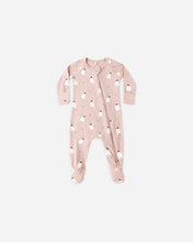 Load image into Gallery viewer, Bamboo Zip Footie - Pink Ghosts
