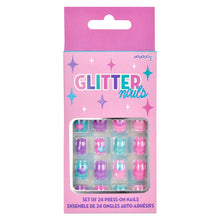 Load image into Gallery viewer, Glitter Press On Nail Set
