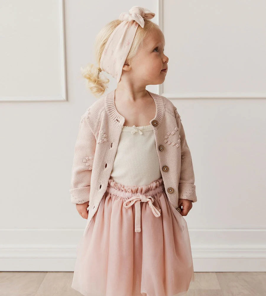 Gracie Cardigan - Shell Pink