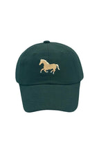 Load image into Gallery viewer, Horse Baseball Hat Green
