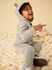 Cozy Baby Pants - Med Heather Grey