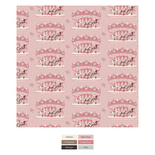 Load image into Gallery viewer, Print Muffin Ruffle Footie With 2 Way Zipper Baby Rose Fair Carousel
