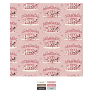 Print Muffin Ruffle Footie With 2 Way Zipper Baby Rose Fair Carousel