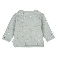 Load image into Gallery viewer, Stars Rib Cardigan With Cross Closure - Jasmin Blue
