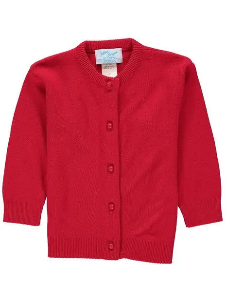 Cotton Cashmere Red Cardigan