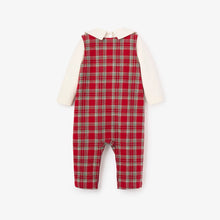 Load image into Gallery viewer, Christmas White, Red &amp; Green Plaid Jon Jon
