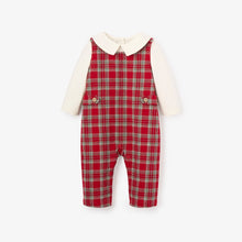Load image into Gallery viewer, Christmas White, Red &amp; Green Plaid Jon Jon
