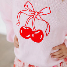Load image into Gallery viewer, Cherry Coquette Knit Sweater
