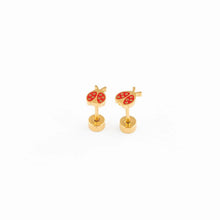 Load image into Gallery viewer, Ladybug Earrings

