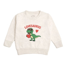 Load image into Gallery viewer, Lovesaurus Boys Valentine's Day Sweatshirt
