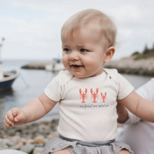 Load image into Gallery viewer, Baby Organic Graphic Bodysuit - We Found Our Lobster
