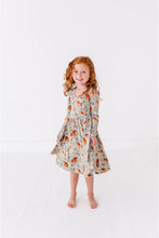 Load image into Gallery viewer, Kids Long Sleeved Bamboo Dress - Horsin' Around
