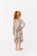 Load image into Gallery viewer, Kids Long Sleeved Bamboo Dress - Horsin' Around
