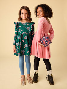 Velour Ballet Dress - Mauve Glow