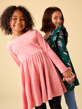Load image into Gallery viewer, Velour Ballet Dress - Mauve Glow
